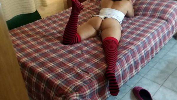 Step Dad Watches Teen Masturbate and Fingers Her Shaved Pussy - Homemade Amateur Cuckold - xxxfiles.com on systemporn.com