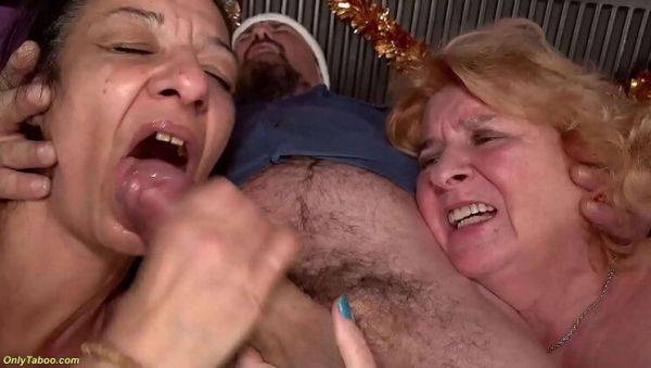 Hot Christmas Orgy with Mature Milfs and Grannies - Groupsex Party - porntry.com on systemporn.com