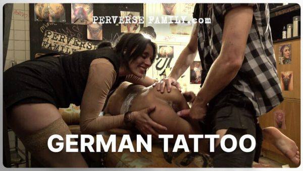 German Tattoo Family Fuck: Anna de Ville Rough Anal & Deep Throat with George Uhl - xxxfiles.com - Britain - Germany on systemporn.com