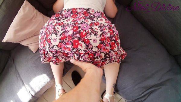 Stuck White Pawg Doggy Fuck on Sofa - Nini Divine Gets Anal POV - xxxfiles.com - France on systemporn.com