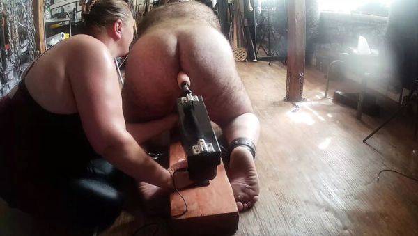 Part 2: Domina Satana Uses Fucking Machine on Piggy - Anal, BDSM, Femdom - xxxfiles.com - Britain on systemporn.com