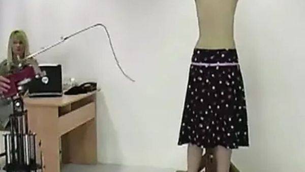 Pandora Blake Spanking Machine - Bare Back Whipping Teen Punishment - porntry.com on systemporn.com