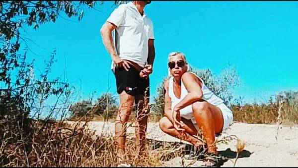 Blonde MILF Step Mom With Big Natural Tits Sucks Stranger On Road Outdoor Blowjob - porntry.com - Germany on systemporn.com