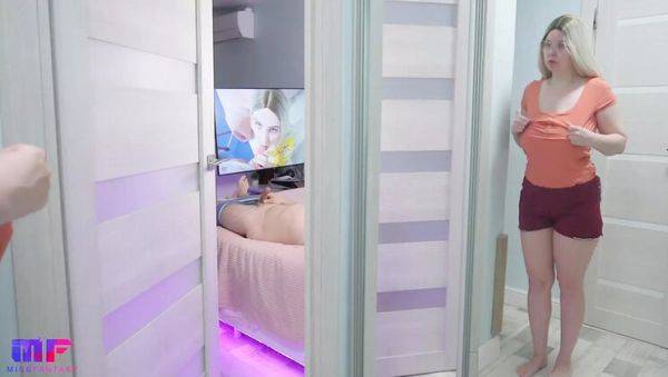 Stepdad Caught by Busty Blonde Stepdaughter Masturbating in Bedroom - Part 6 - xxxfiles.com - Russia on systemporn.com