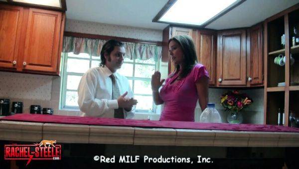 Stepfamily Taboo Foursome - MILF Rachel Steele and Teen Mystick Moons in Company Takeover Sex - veryfreeporn.com - Britain on systemporn.com