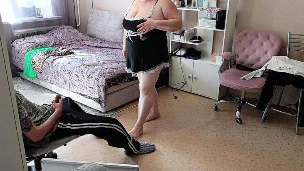 Zona901 Russian Maid No Panties Doggy Style Fuck with Big Natural Tits - veryfreeporn.com - Russia on systemporn.com