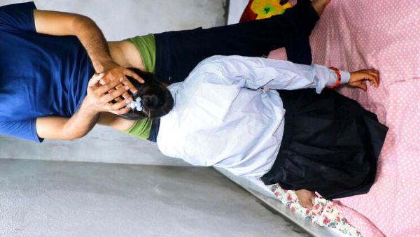 Desi Indian School Girl in Mini Skirt Tight Pussy Fuck with Boyfriend in OYO Room - Rakul008 - porntry.com - India on systemporn.com