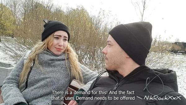 Russian Pickup: Nikolas Fucks Teen Blonde in Hallway with Big Ass & Natural Tits - porntry.com - Russia on systemporn.com