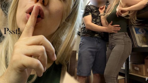 Caught Cheating On Husband In Warehouse - Sneaky Sex While Coworkers Walk By - veryfreeporn.com - Britain on systemporn.com