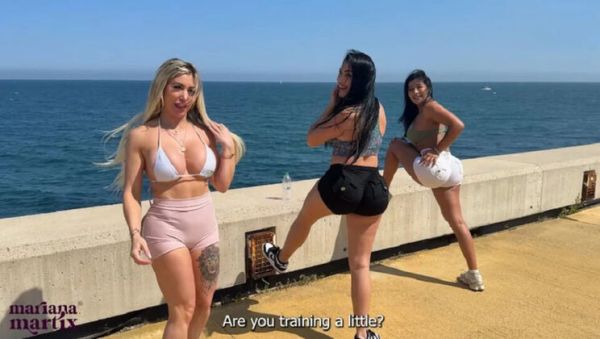 Mariana Martix Rough Threesome Fuck on Beach with Big Tits Colombian Blonde - xxxfiles.com - Spain - Colombia on systemporn.com