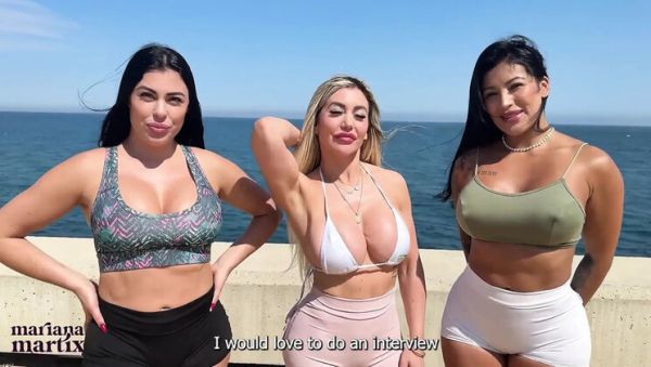 Mariana Martix Fucked Hard by Friends on Beach - Big Tits Latina Threesome with Sergio Lagos - veryfreeporn.com - Spain - Colombia on systemporn.com