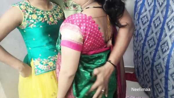 Indian Desi Threesome with Neelimaa - Big Ass, Homemade Group Sex - veryfreeporn.com - India on systemporn.com