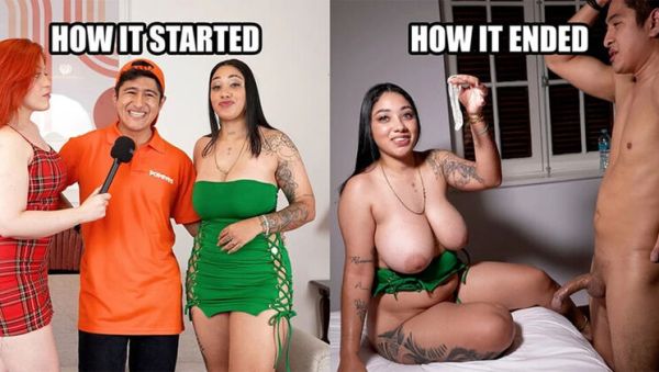 Nervous Around Big Tits! Nicki Power Quits Popeyes for Amateur Latina Casting & Rough Doggystyle - porntry.com - Spain on systemporn.com