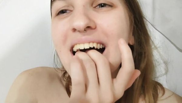 Nitosha the Hot Brunette Squirts in Bathroom Solo - xxxfiles.com - Russia on systemporn.com