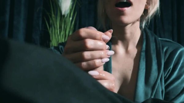 Blonde Milf Gives Relaxing Cock Massage to Husband After Work - Hot Amateur Handjob & Cumshot - xxxfiles.com on systemporn.com