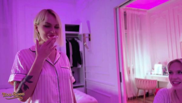 Eager Blonde Babes Greta Foss & Vera Jarw Raw Threesome Fuck with Mr. Texas - veryfreeporn.com - Britain on systemporn.com