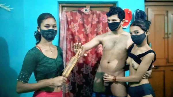 Desi Indian Wife's Best Friend Threesome Fuck - Hot Monika and Horny Archana Caught by Wife Viral Hindi Video - porntry.com - India on systemporn.com