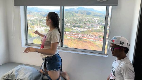 Hot Latina Girlfriend Fucks Me in Her Stepparents' House, We Hide When They Arrive Unexpectedly - xxxfiles.com - Spain on systemporn.com