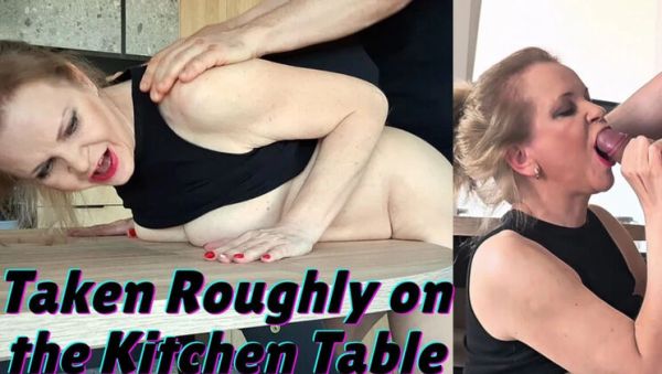 Amateur MILF Misses Jenny Roughly Fucked On Kitchen Table By Neighbor - xxxfiles.com on systemporn.com