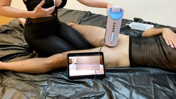 Big Tits Girlfriend Uses Blow Machine On Boyfriend For Intense Orgasm - Amateur Homemade BDSM - veryfreeporn.com - Austria on systemporn.com