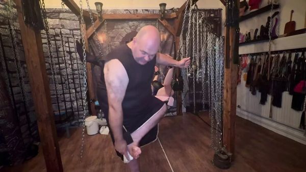 Part 5: British Domina Destroys Sissy Tristan in Hardcore Pegging Dungeon - porntry.com - Britain on systemporn.com