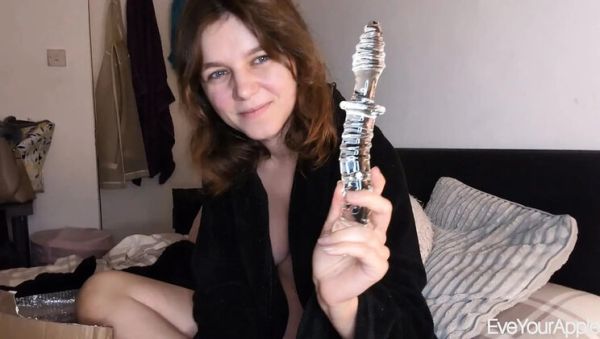 Amateur Scottish Teen EveYourApple Hot Summer Toy Haul - Glass Dildo & BBC Anal Solo Play - veryfreeporn.com - Britain - Scotland on systemporn.com
