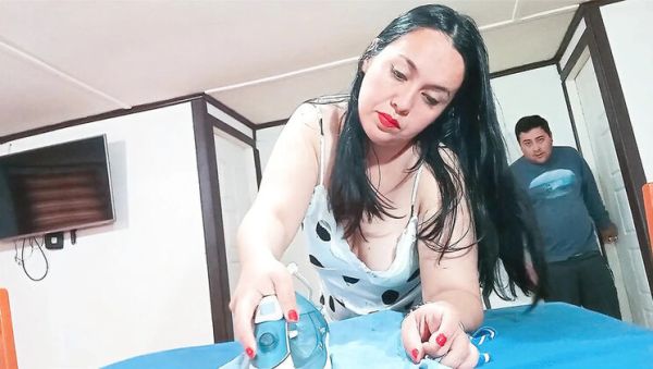 Caught My BBW Stepmom Ironing Clothes & Fucking Her Big Ass Rough - veryfreeporn.com - Usa on systemporn.com