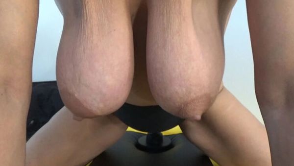 AnnaBUST Solo Dildo Play with Big Natural Tits - porntry.com on systemporn.com