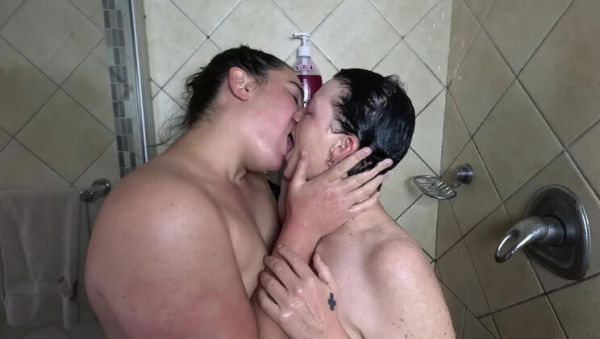 Amateur Lesbian Shower Fun with Mature and Young BBW Soaping Up and Orgasm - porntry.com - South Africa on systemporn.com