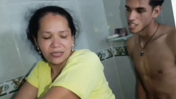 Stepmom Fucks Stepdaughter's Boyfriend in Bathroom - Big Cock MILF Sex - xxxfiles.com - Venezuela - Spain - Japan - Colombia on systemporn.com