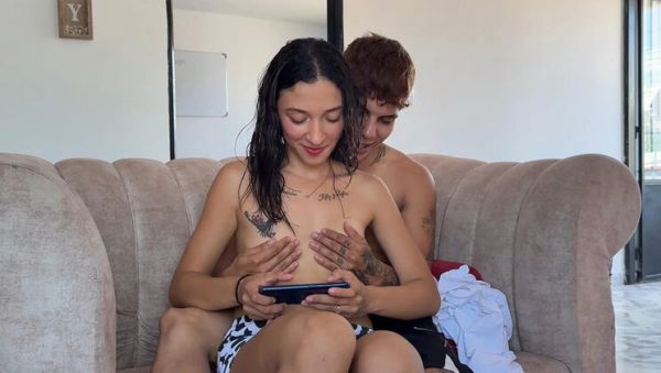 LuisaPalvin teaches her Indian stepsister phone fun then pounds her ass hard in homemade anal sex - veryfreeporn.com - Spain - India - Colombia on systemporn.com