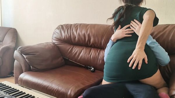 Young Husband & Beautiful Mature Wife Foreplay with Music - Big Natural Tits HD - porntry.com on systemporn.com