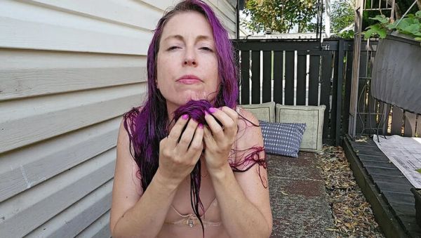 Nerdy Faery's Piss and Snot Covered Hair Outdoor Solo Fetish - porntry.com - Canada on systemporn.com