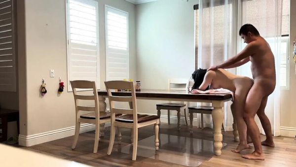Fucking My Buddy's Wife on the Dining Table While He's Out of Town - Asian MILF Brunette Loud Moaning - veryfreeporn.com - China on systemporn.com