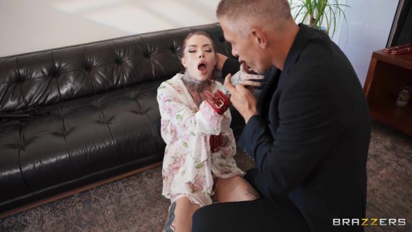 Tattooed Babe Deepthroats Mick Blues Thick Cock - upornia.com on systemporn.com