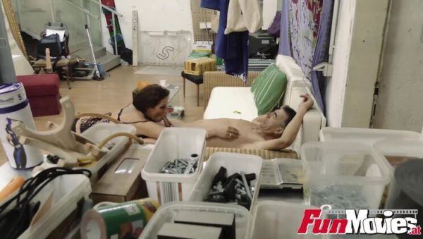 Jolie Noir German MILF rides huge cock on couch deep throat blowjob cumshot - xxxfiles.com - Germany on systemporn.com