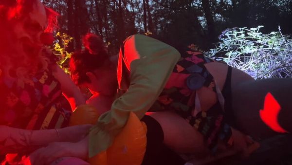 Freaky Clown Party with EdgesOfReality - Big Tits Outdoor Fetish Group Sex - porntry.com - Britain - Denmark on systemporn.com