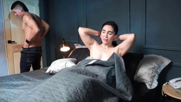 Hot Stepmom Sarah Black Fucks Stepson in Bed - Big Ass Latina MILF Gets Her Pussy Eaten - porntry.com - Spain - Colombia on systemporn.com