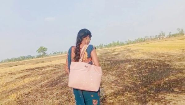 Desi Bhabhi RadhaDevi Pissing in Field Outdoor Hindi Webcam Masturbation - porntry.com - India on systemporn.com