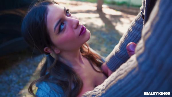 Christian Clay - Brunette Teen 18+ Agatha Shays Roadside Fuck - upornia.com on systemporn.com