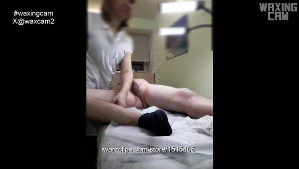 Waxing Male Nurse Handjob with Huge Cumshot - Real Cam CFNM Show - veryfreeporn.com on systemporn.com