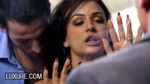 Hot Brunette Wife Susy Gala Pleasures Stranger with Deep Blowjob in Lingerie - veryfreeporn.com on systemporn.com