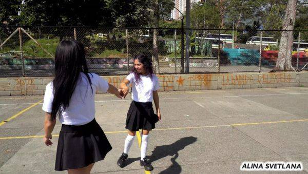 Naughty Teen Girls Alina Svetlana in Hot Lesbian Action - xxxfiles.com on systemporn.com