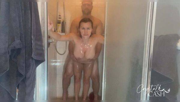 Hot Blonde MILF Fucked Hard in Shower Until She Cums - veryfreeporn.com - Usa on systemporn.com