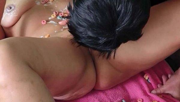 Big Tits MILF Garabas and Olpr Enjoy Oral Fun on Coral Beach in 4K - porntry.com on systemporn.com