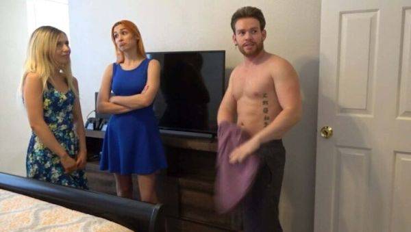 Blonde Teen Minxx Marley Gets Fucked While Redhead Delilah Watches in Hot Threesome - porntry.com on systemporn.com