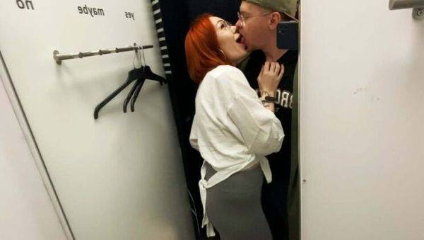 Passionate Redhead Teen Toma Mur Gets Creampie in Mall Toilet - Hot Public Sex & Fitting Room Kissing - veryfreeporn.com - Russia on systemporn.com