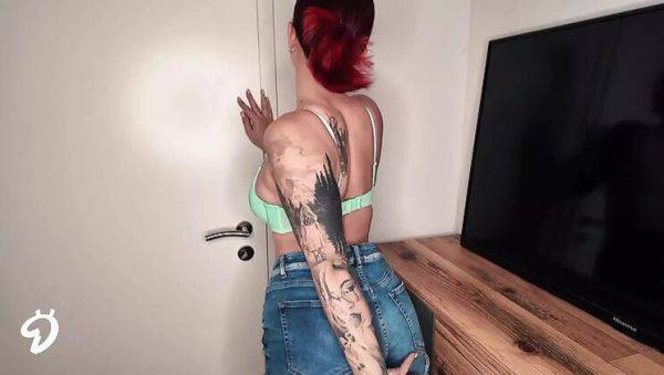 Hot Redhead Nina Devil Unwraps Her Big Tits in HD - porntry.com - France - Germany on systemporn.com