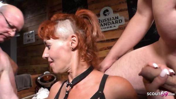 Skinny German Redhead Mature Spermarie Takes Multiple Creampies in Berlin Gangbang - porntry.com - Germany on systemporn.com