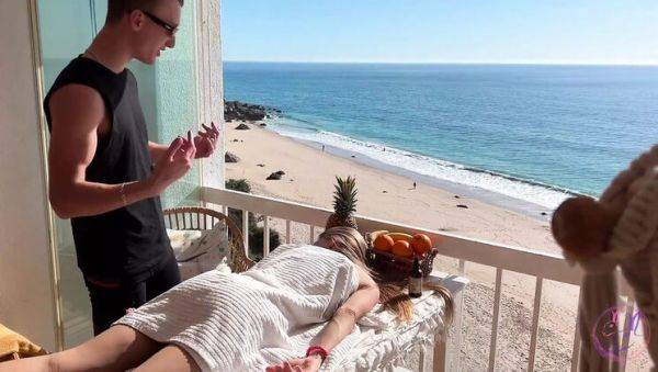 Sexy Blonde Teen Gets Hot Massage from On-Call Masseur - Spirite Moon - porntry.com on systemporn.com